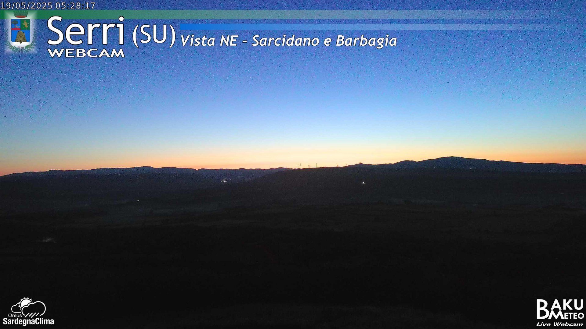 time-lapse frame, Serri Est webcam