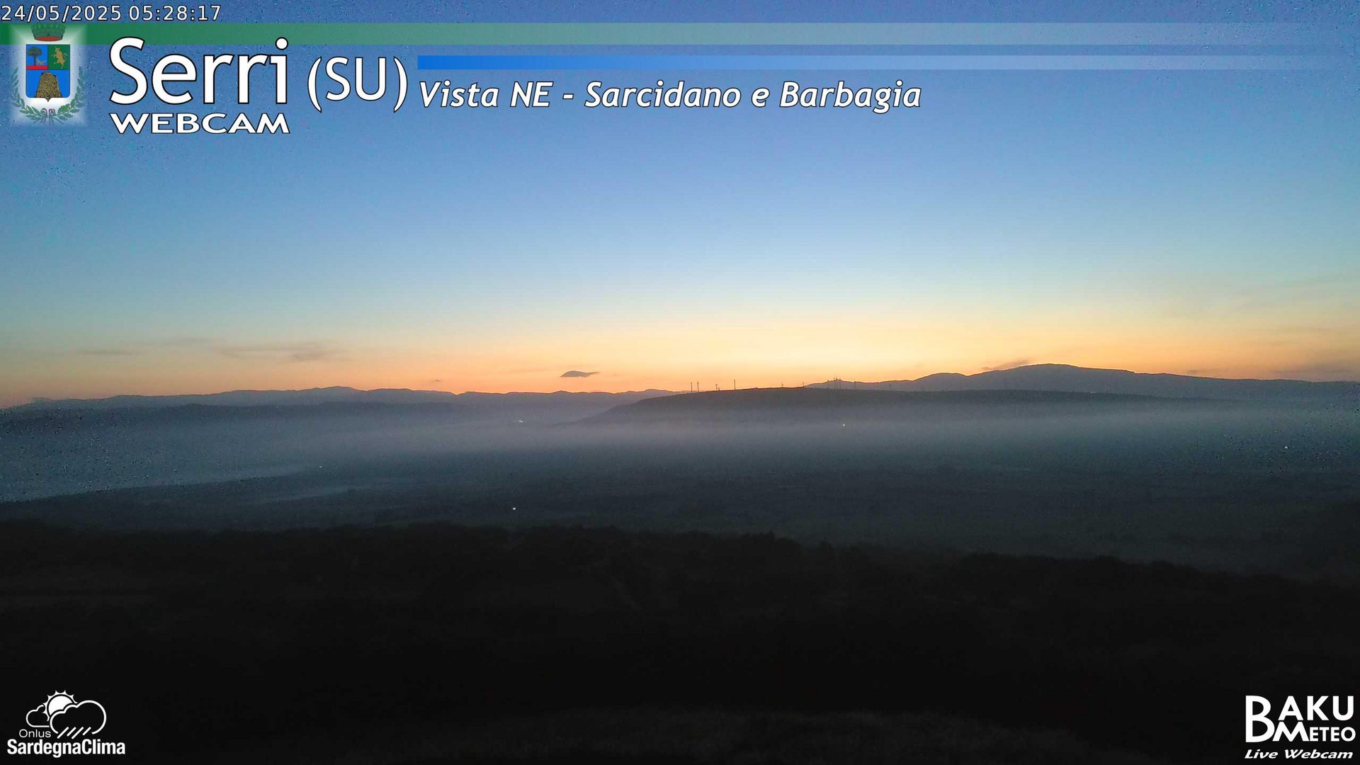 time-lapse frame, Serri Est webcam