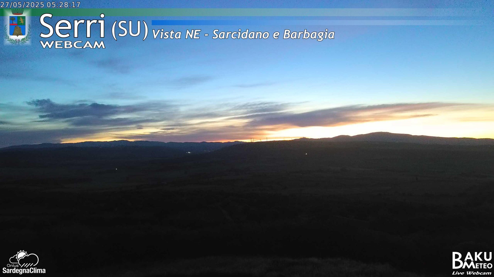 time-lapse frame, Serri Est webcam