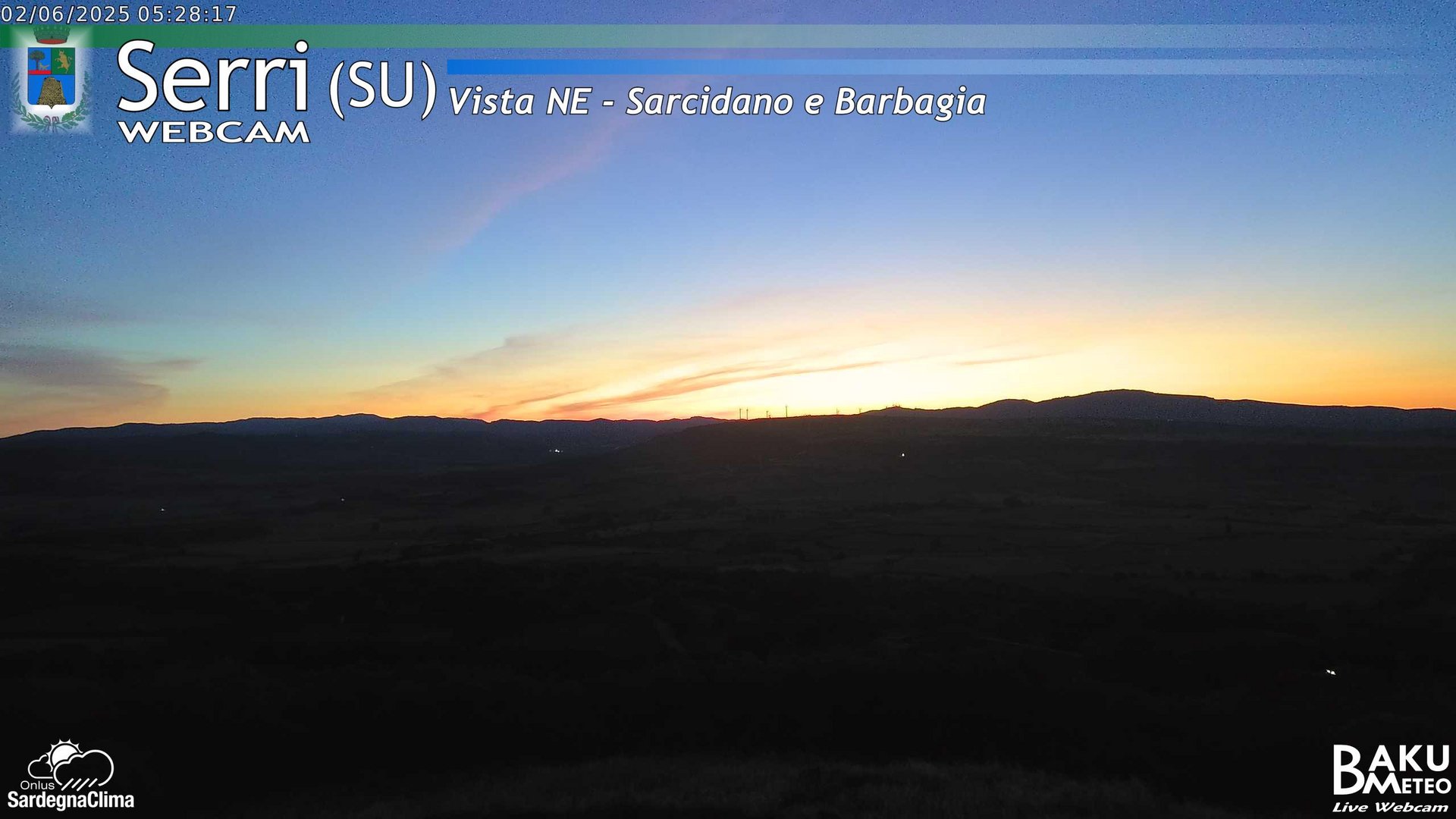 time-lapse frame, Serri Est webcam
