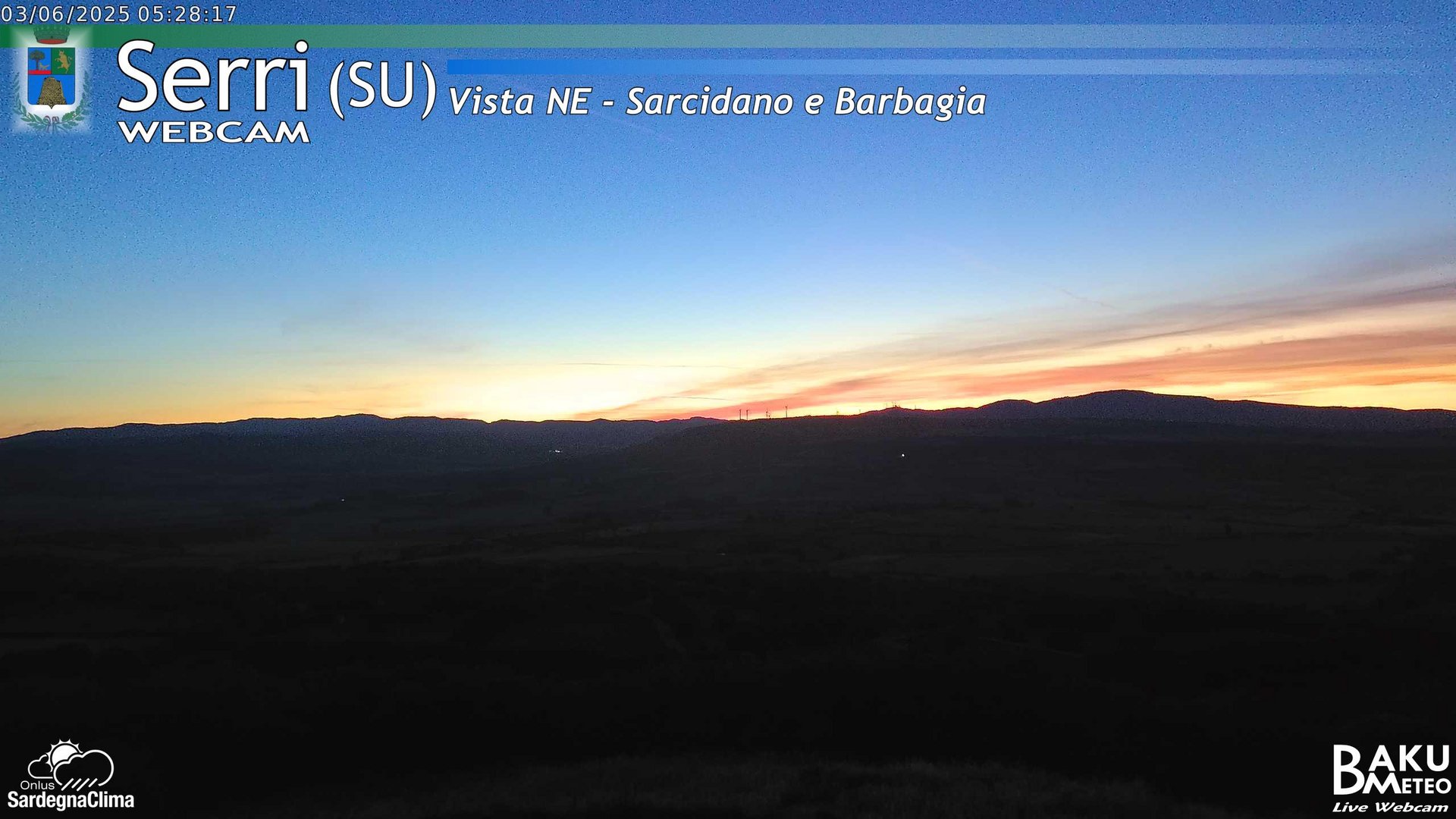 time-lapse frame, Serri Est webcam