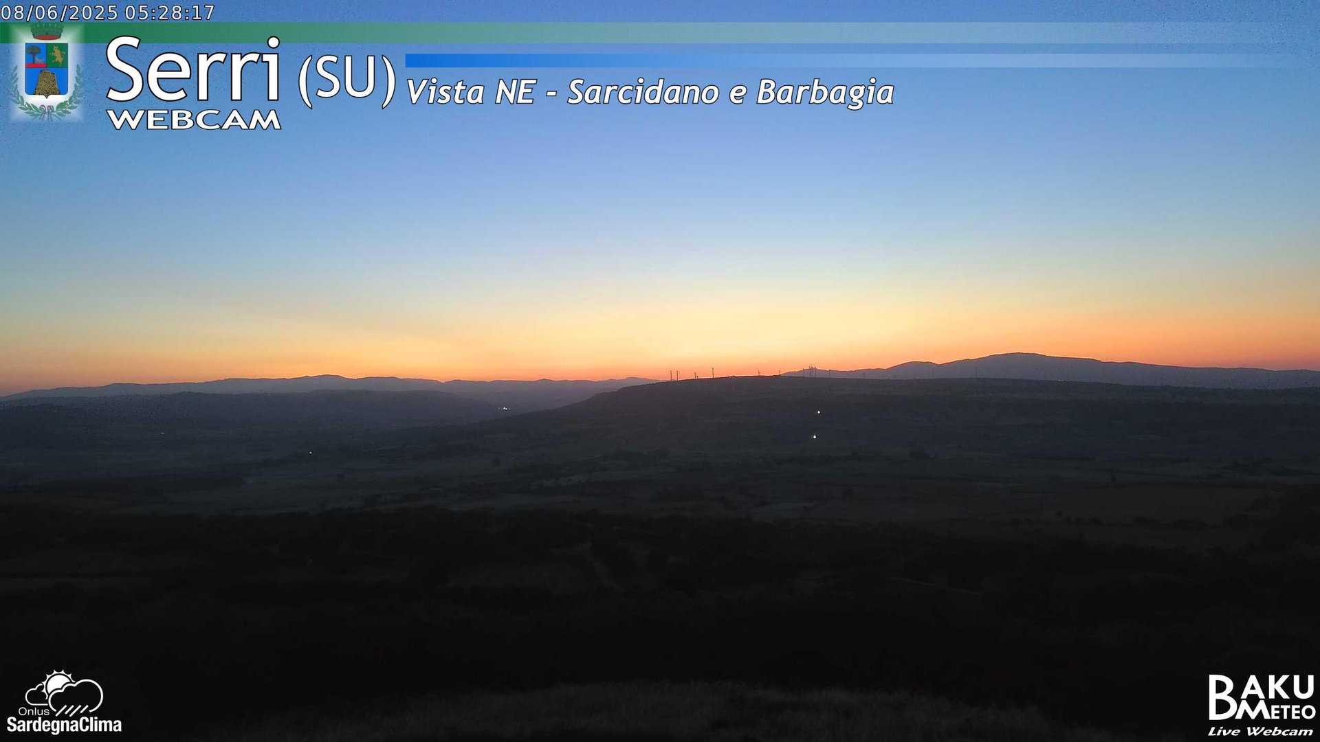 time-lapse frame, Serri Est webcam