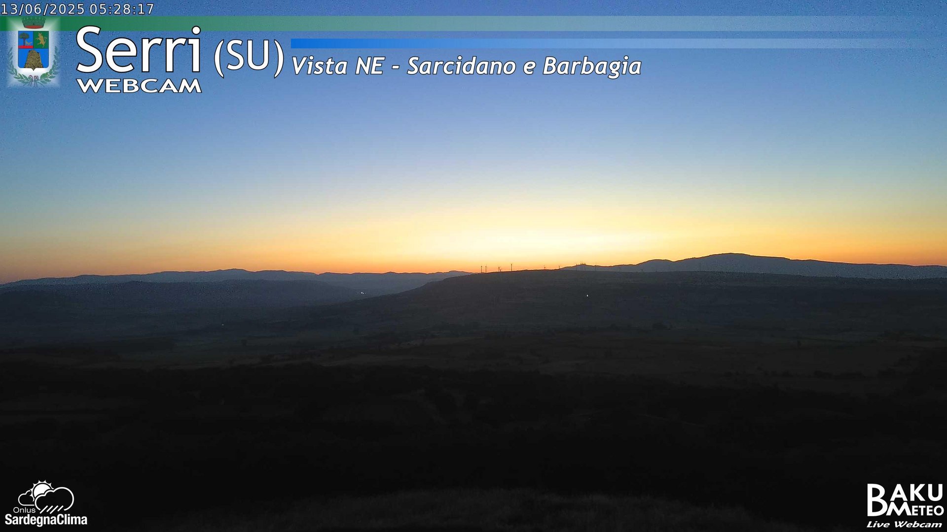 time-lapse frame, Serri Est webcam