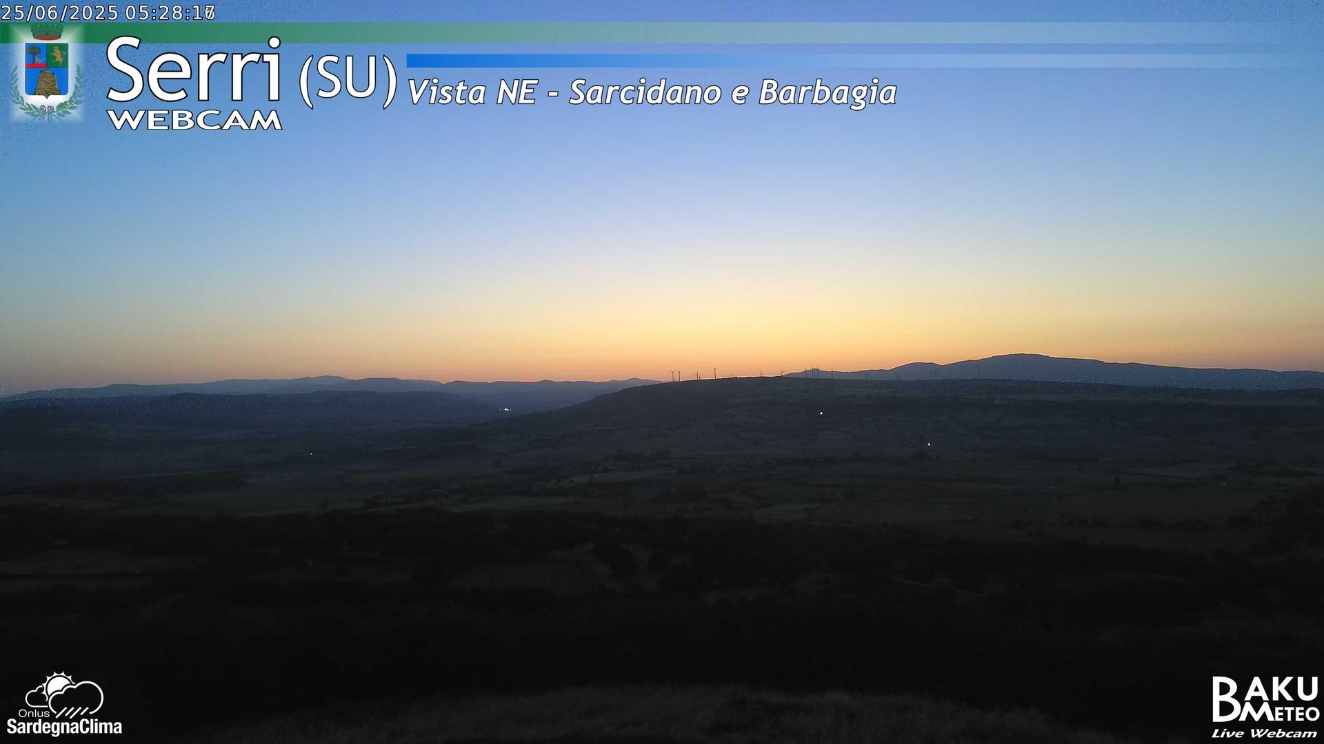 time-lapse frame, Serri Est webcam