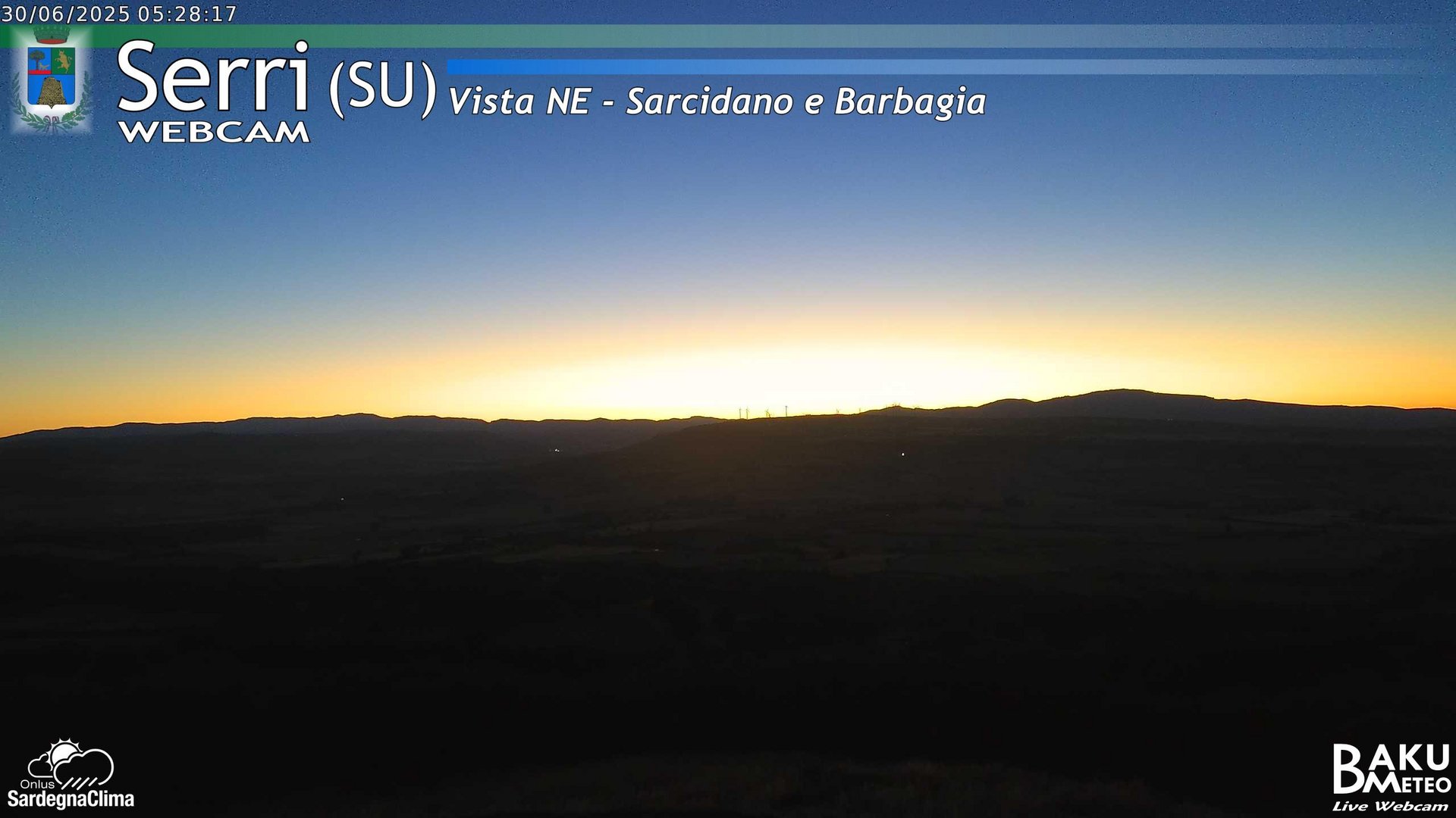 time-lapse frame, Serri Est webcam
