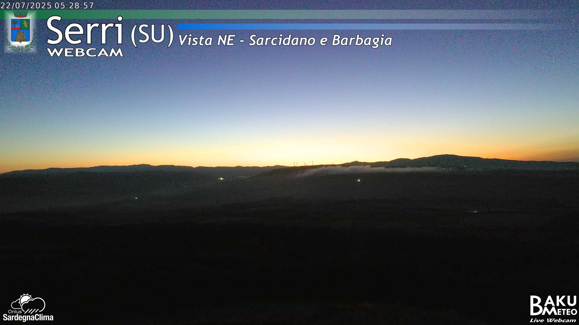 time-lapse frame, Serri Est webcam