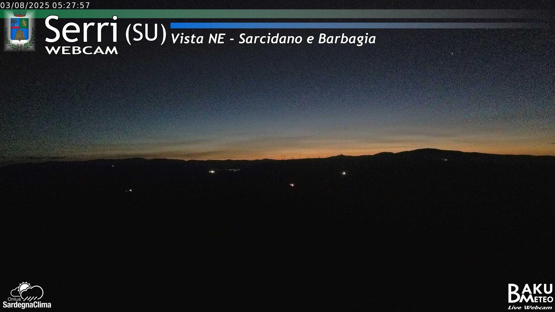 time-lapse frame, Serri Est webcam