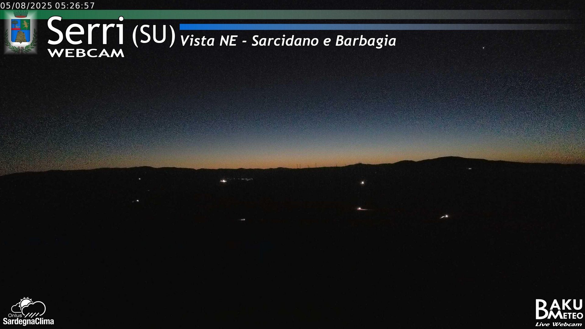 time-lapse frame, Serri Est webcam