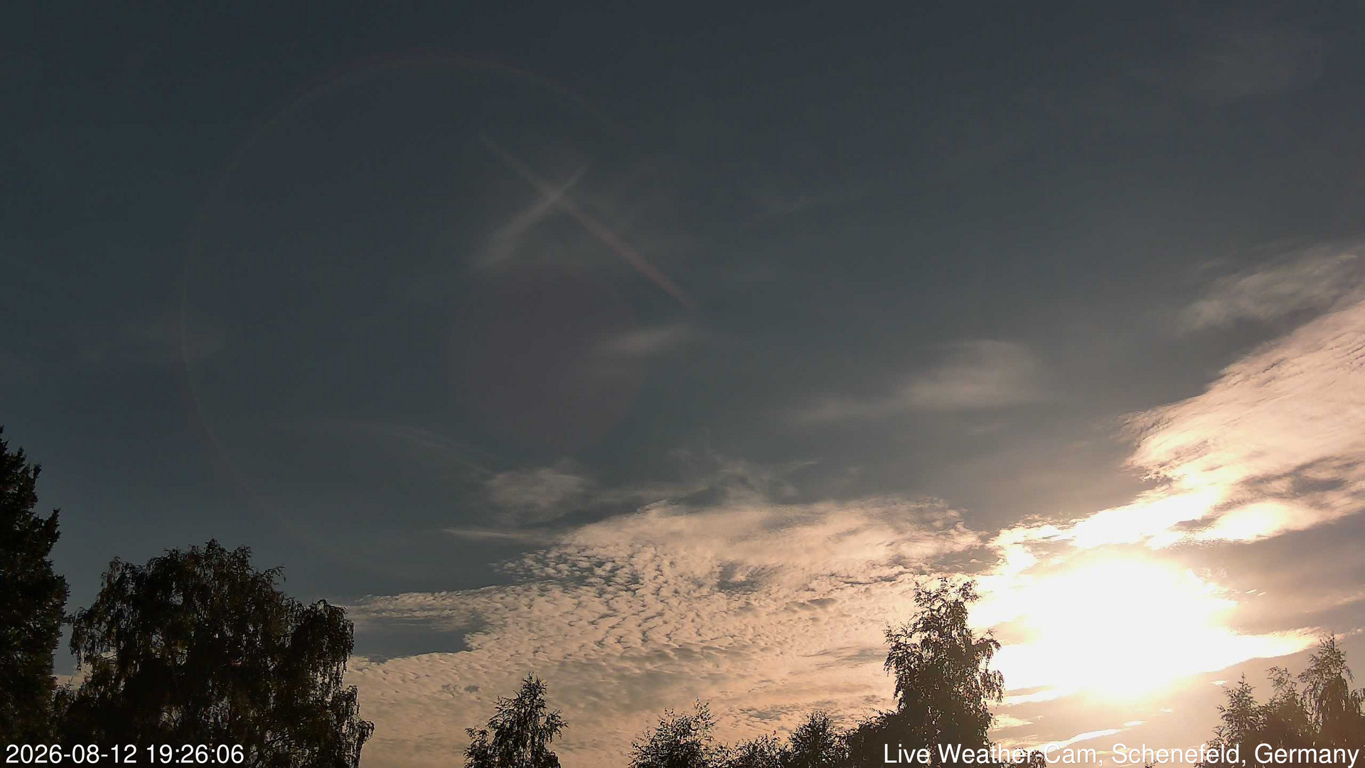 time-lapse frame, 2026-08-12 19:26-21:56 webcam