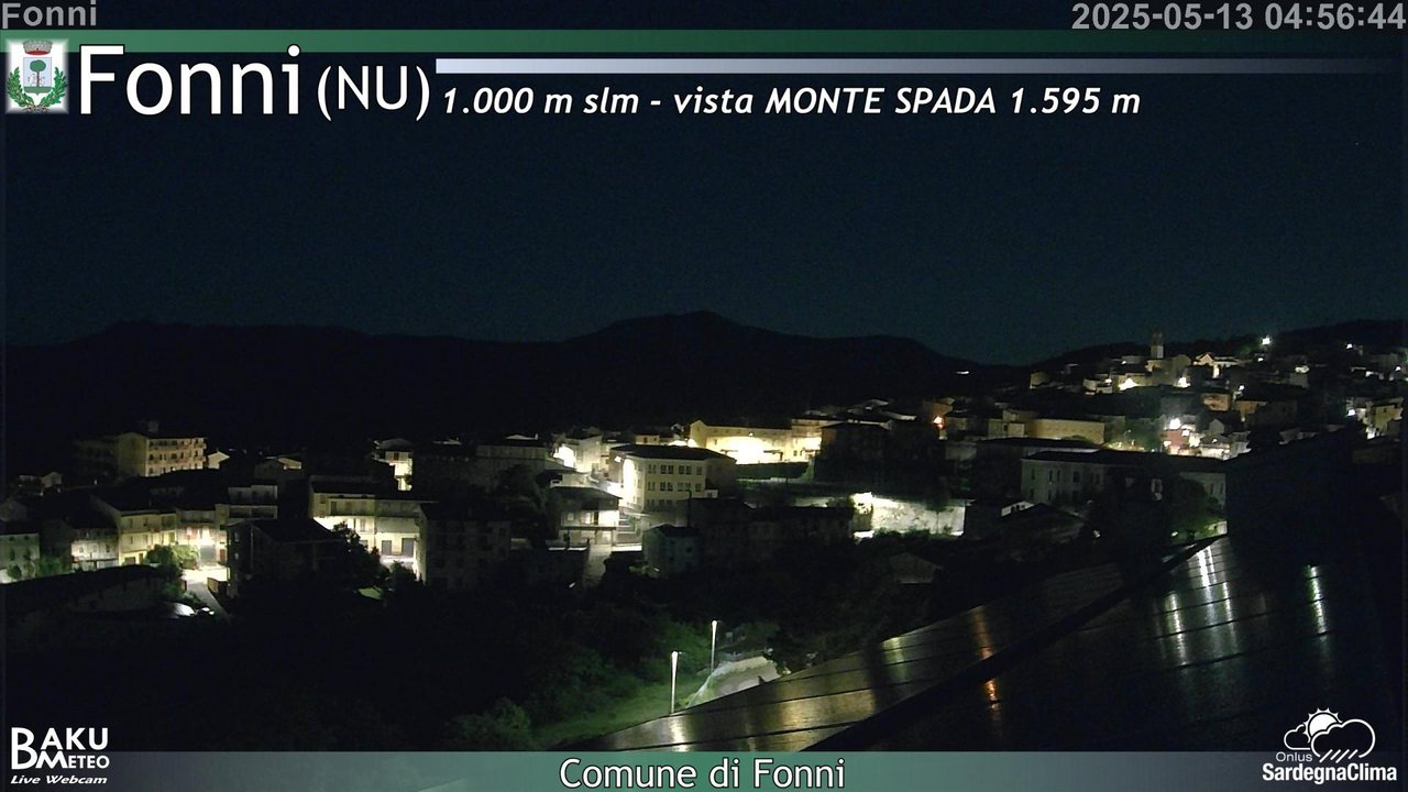 time-lapse frame, Fonni webcam