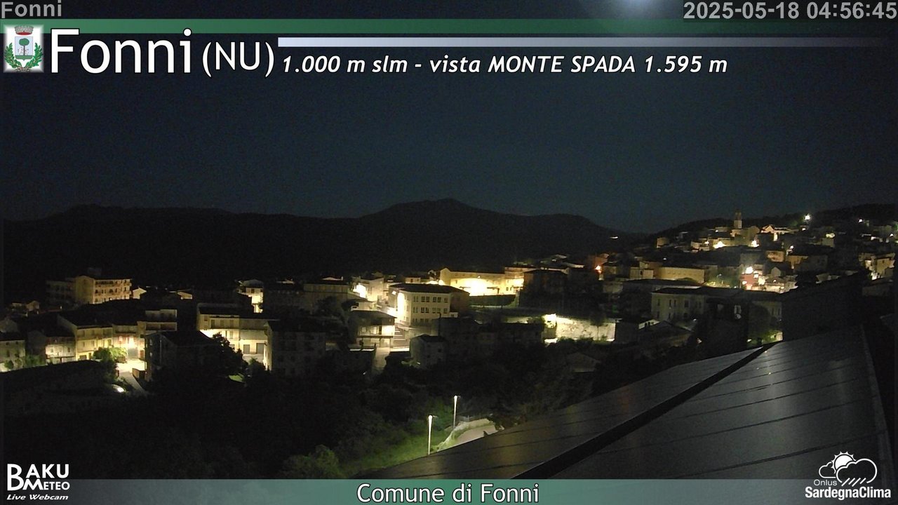 time-lapse frame, Fonni webcam