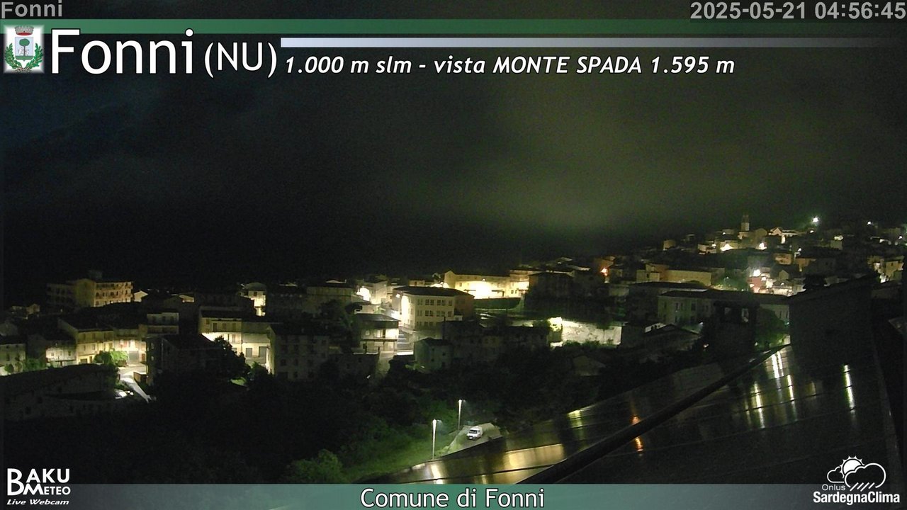 time-lapse frame, Fonni webcam