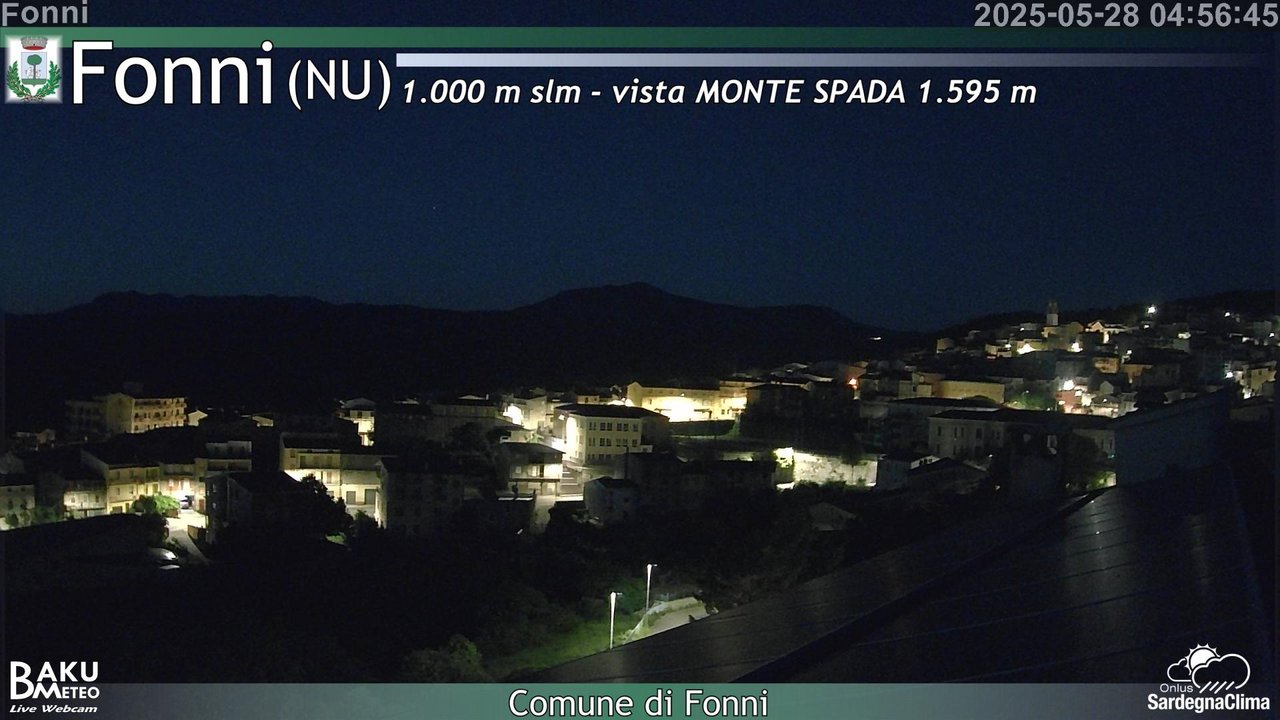 time-lapse frame, Fonni webcam