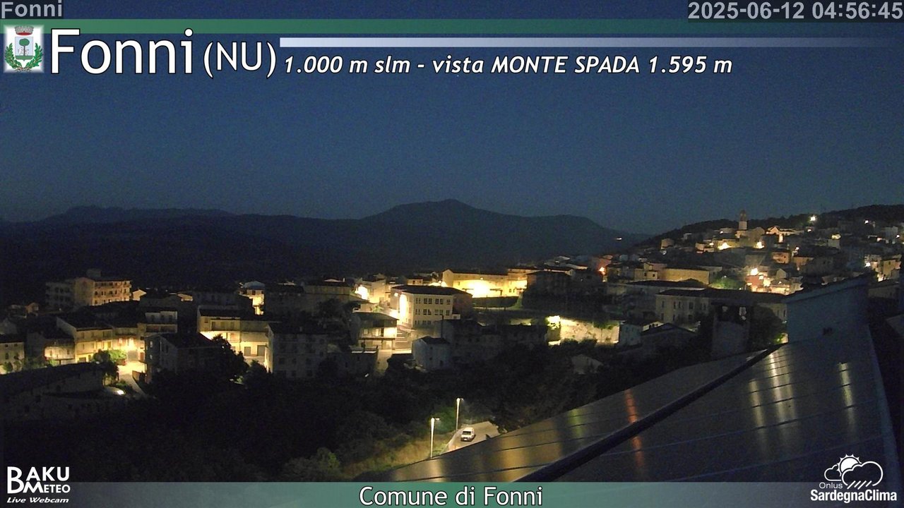 time-lapse frame, Fonni webcam
