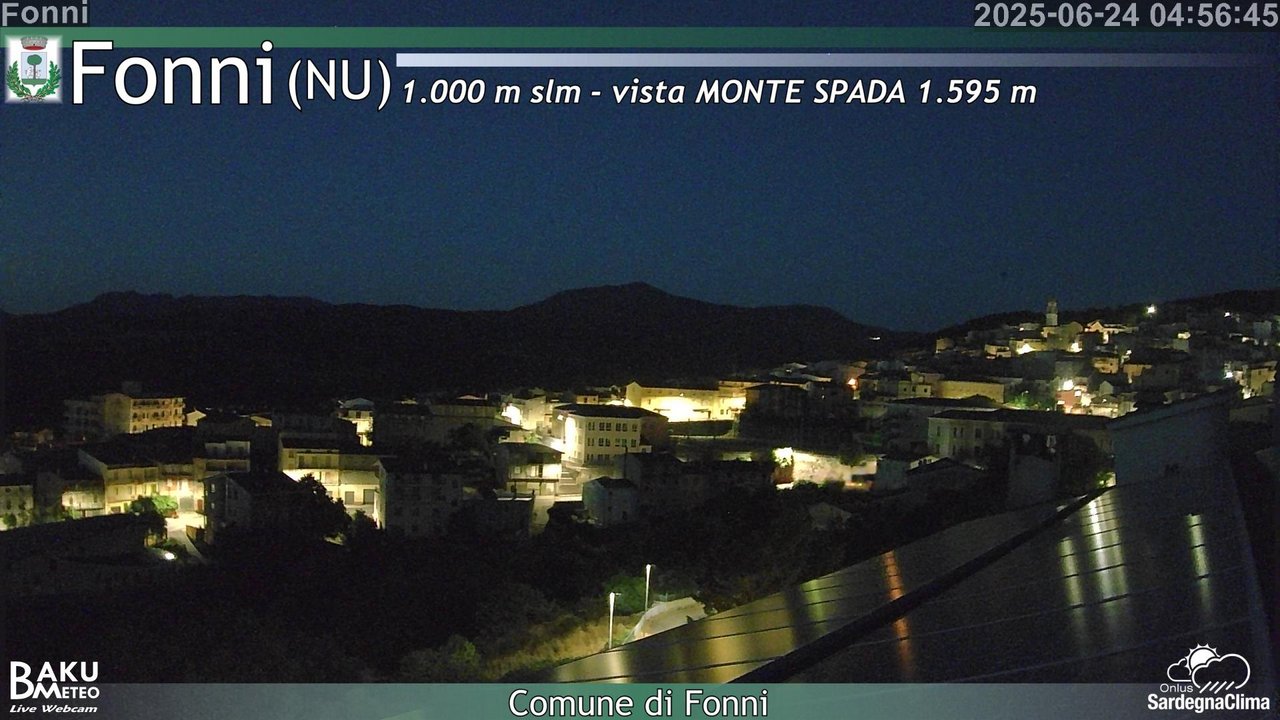 time-lapse frame, Fonni webcam