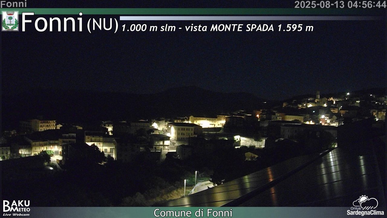 time-lapse frame, Fonni webcam