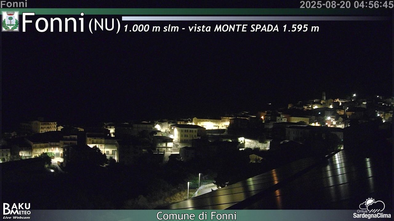 time-lapse frame, Fonni webcam