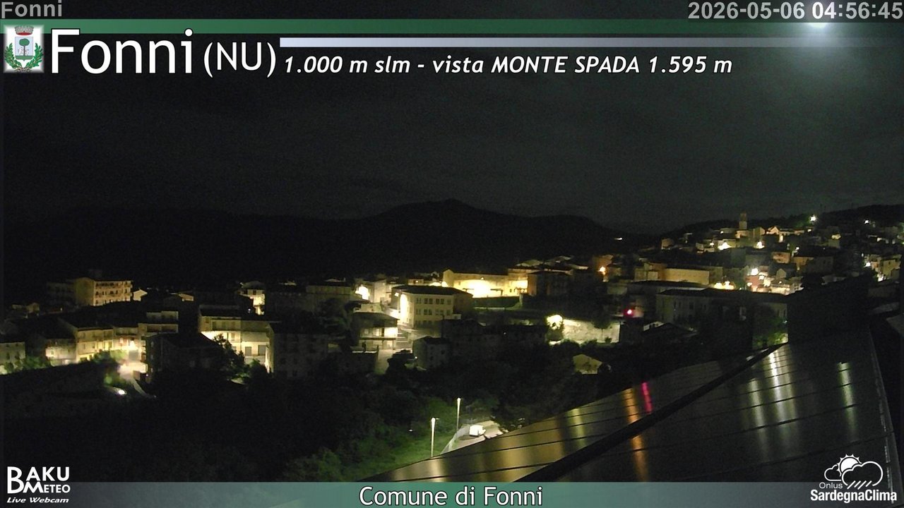 time-lapse frame, Fonni webcam