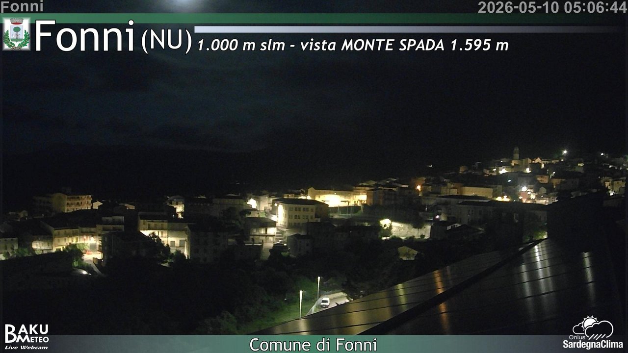 time-lapse frame, Fonni webcam