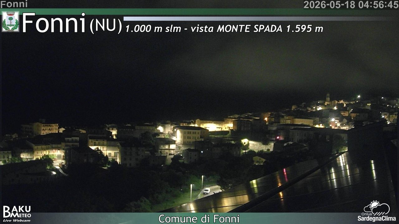 time-lapse frame, Fonni webcam