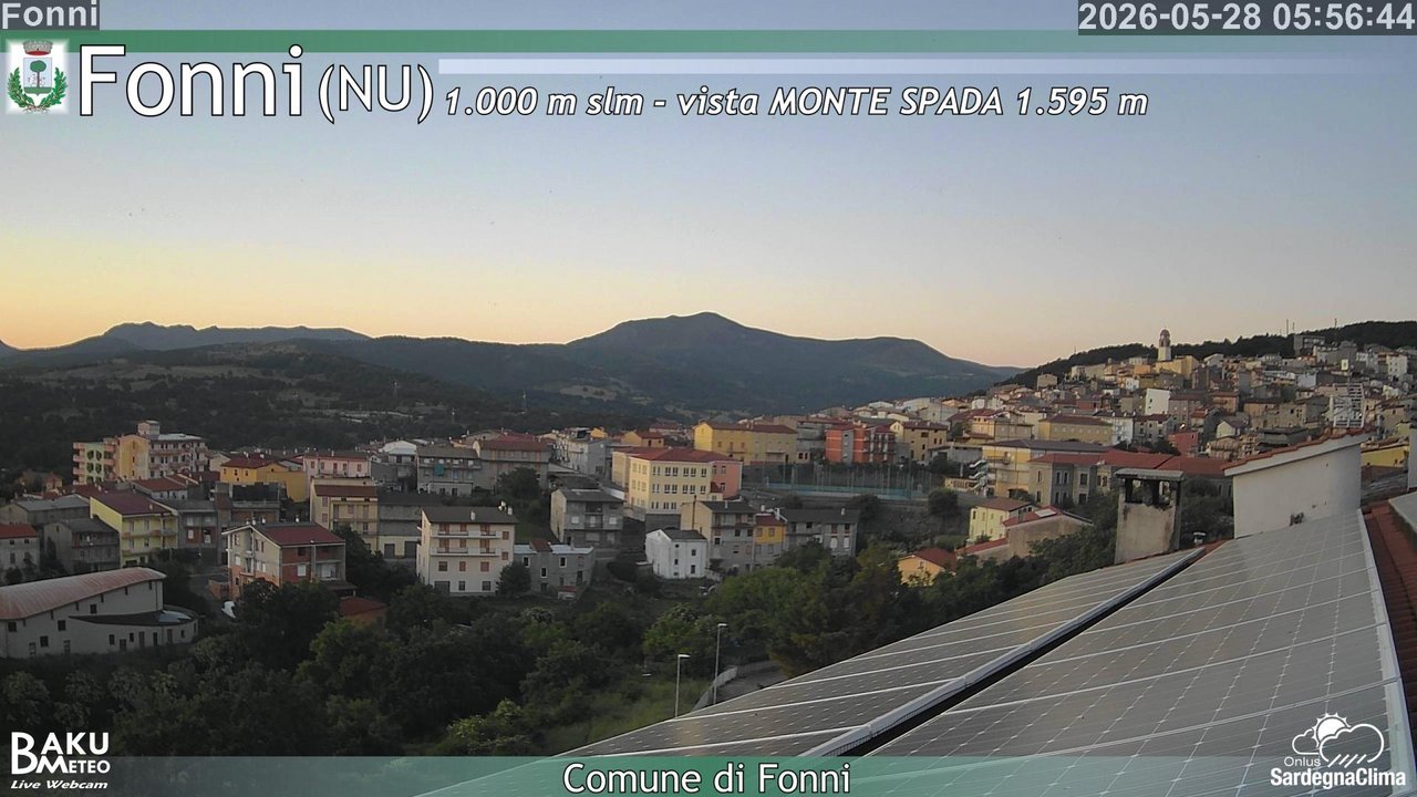 time-lapse frame, Fonni webcam