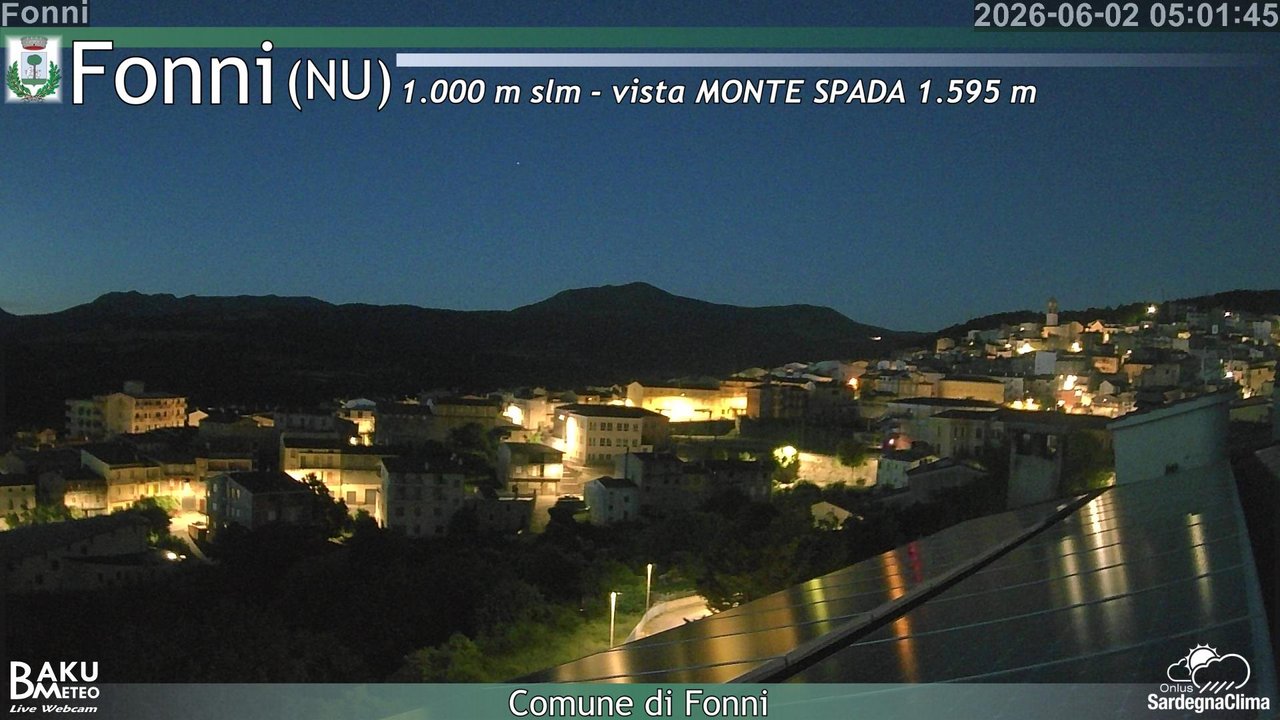 time-lapse frame, Fonni webcam