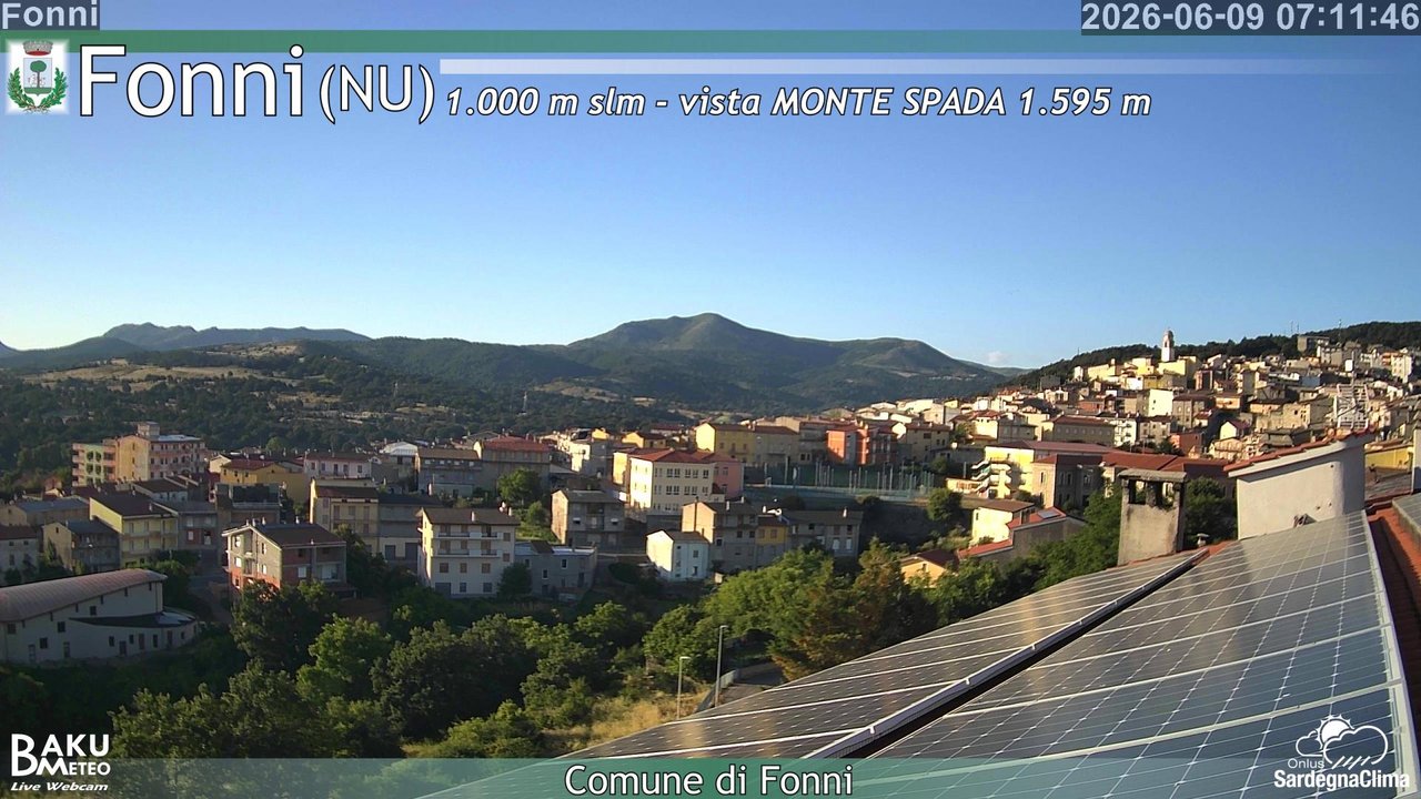 time-lapse frame, Fonni webcam