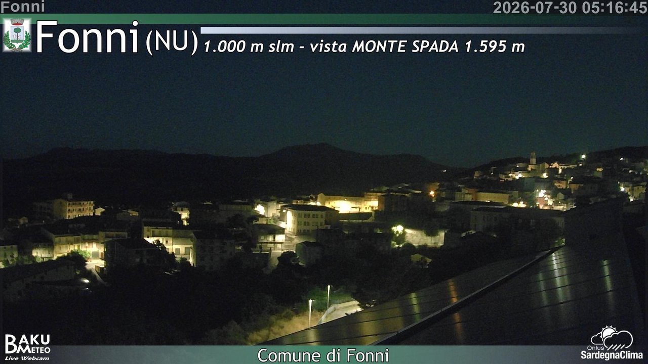 time-lapse frame, Fonni webcam