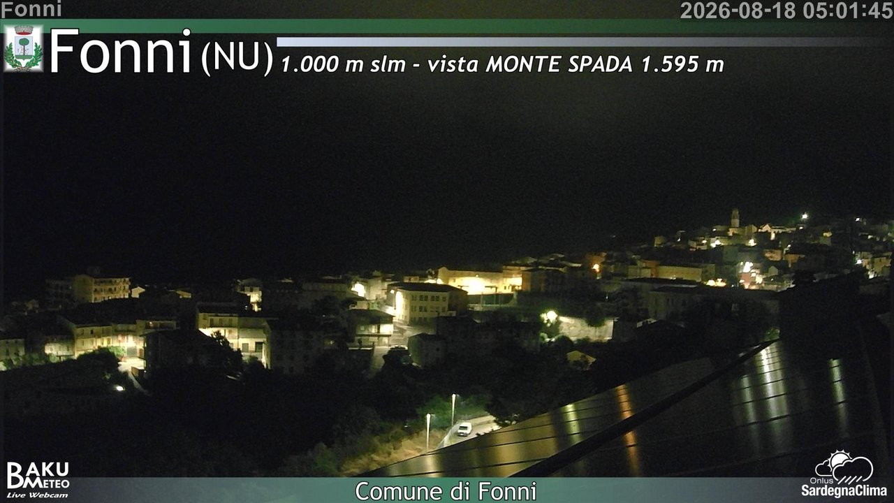 time-lapse frame, Fonni webcam