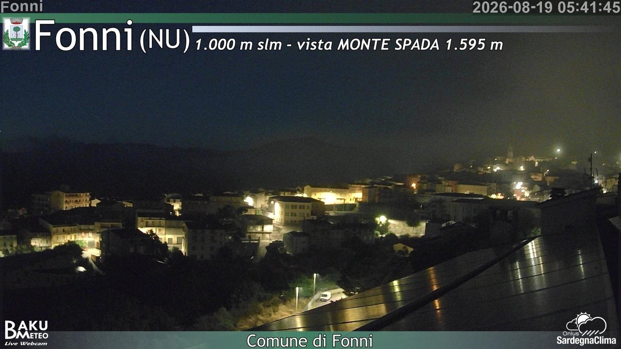 time-lapse frame, Fonni webcam