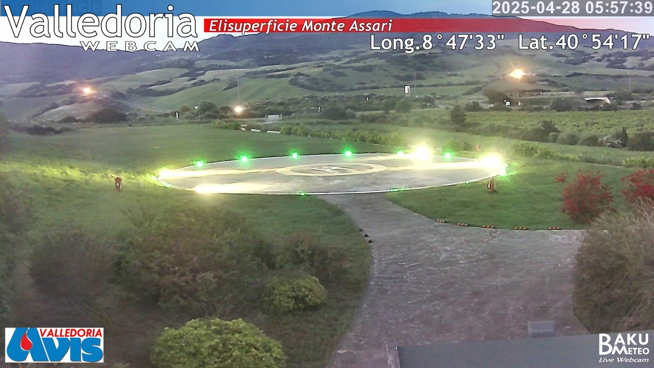 time-lapse frame, Valledoria webcam
