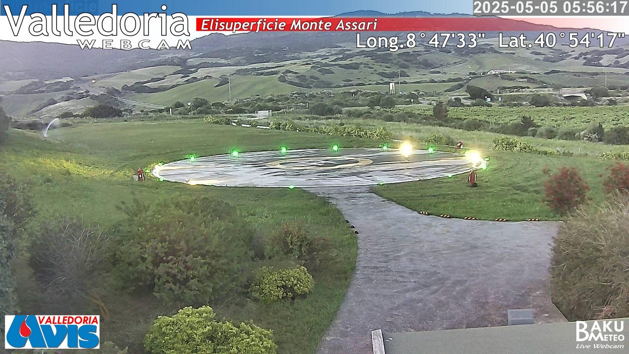 time-lapse frame, Valledoria webcam