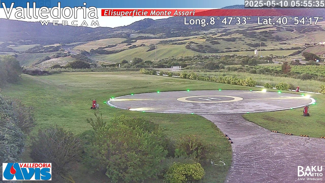 time-lapse frame, Valledoria webcam