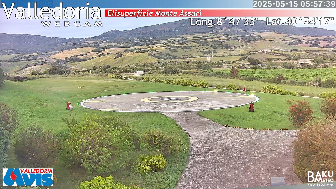 time-lapse frame, Valledoria webcam
