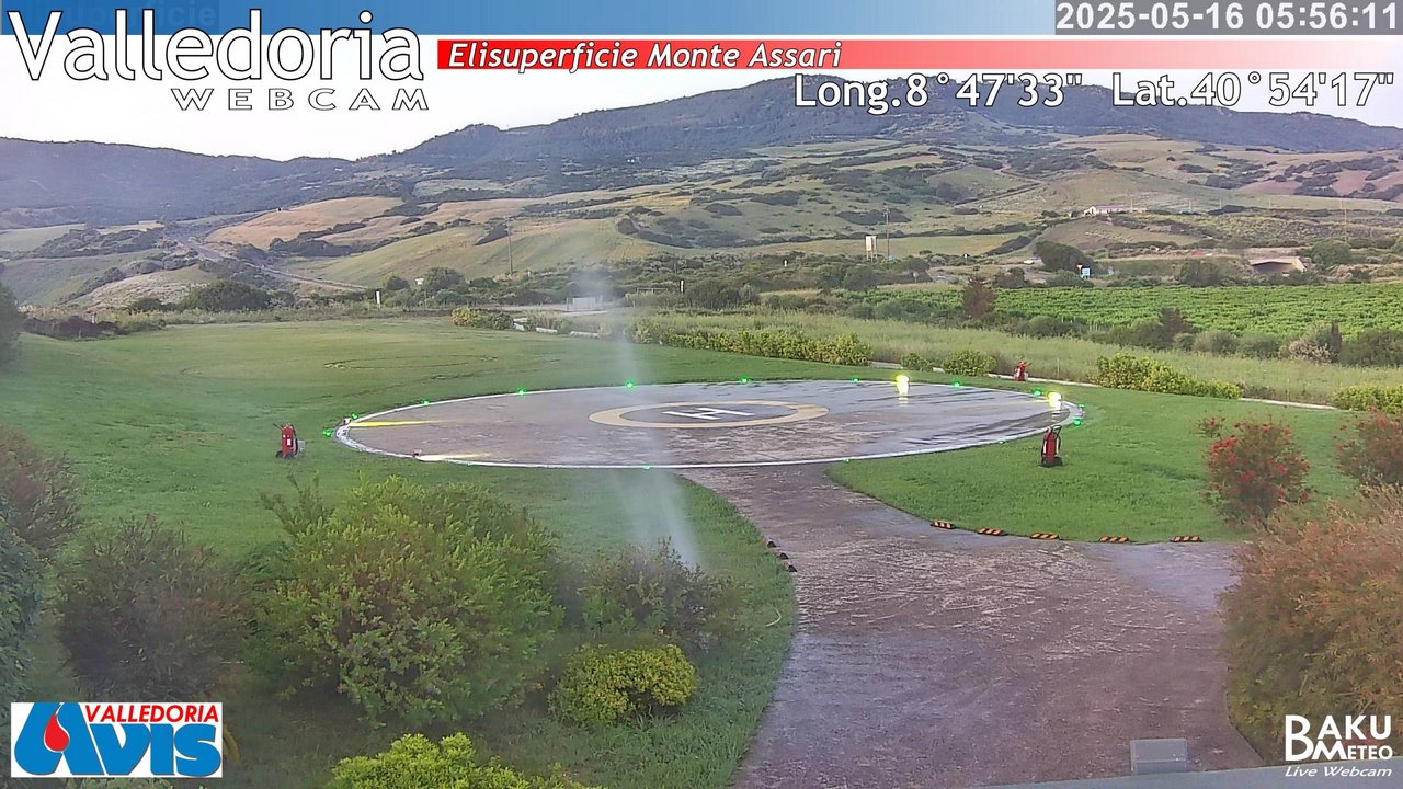 time-lapse frame, Valledoria webcam