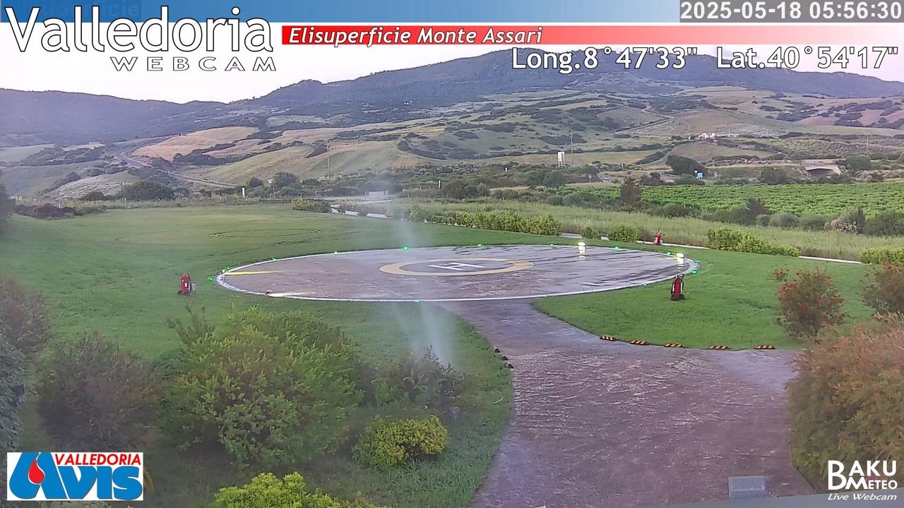 time-lapse frame, Valledoria webcam