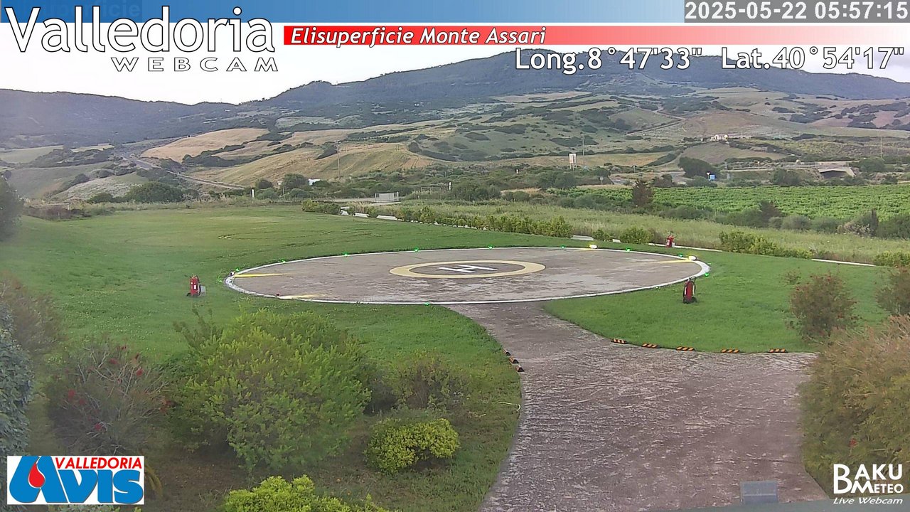 time-lapse frame, Valledoria webcam