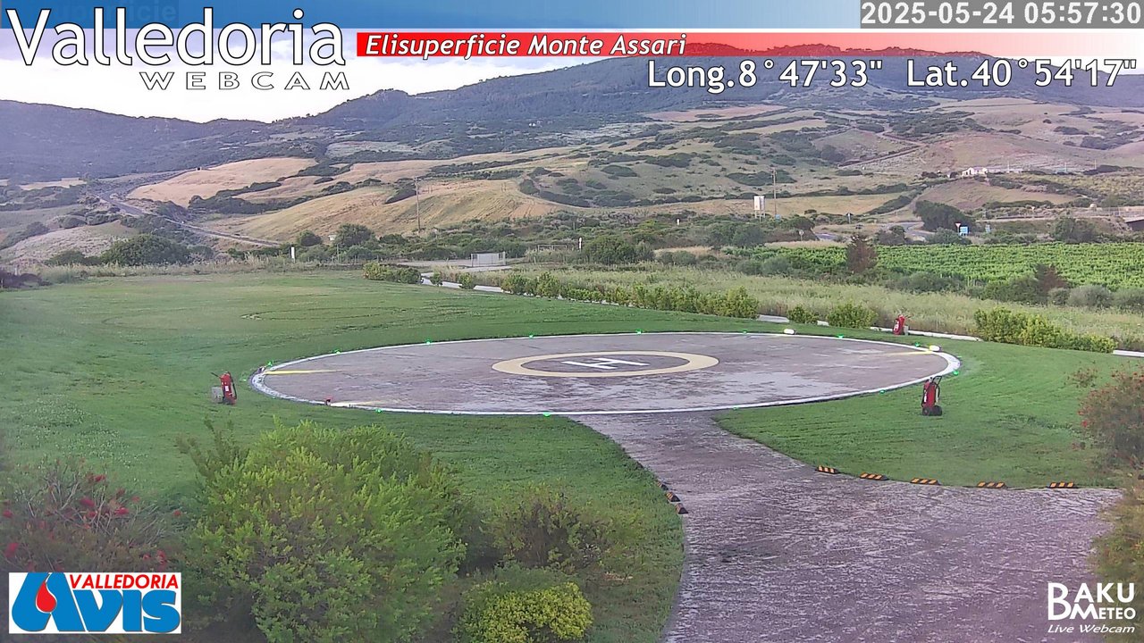time-lapse frame, Valledoria webcam