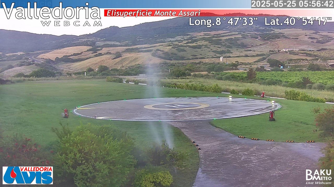 time-lapse frame, Valledoria webcam