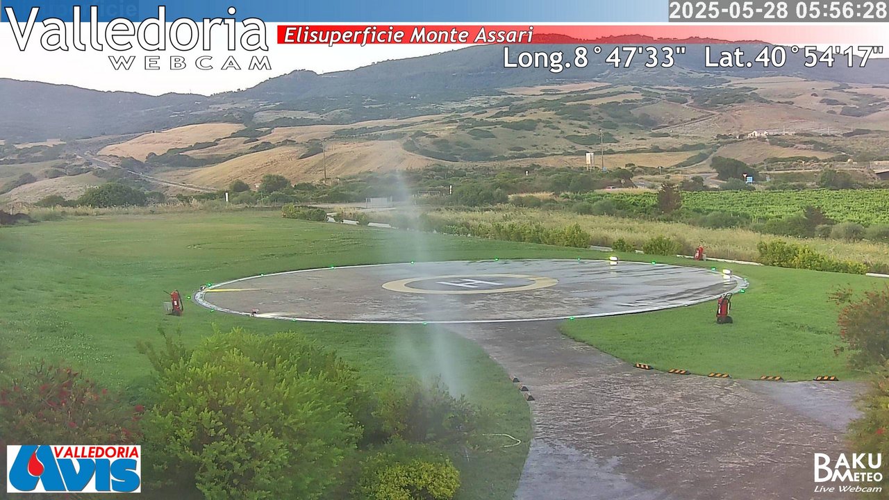 time-lapse frame, Valledoria webcam