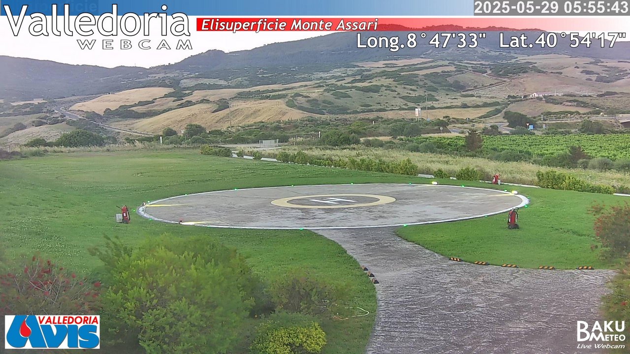 time-lapse frame, Valledoria webcam