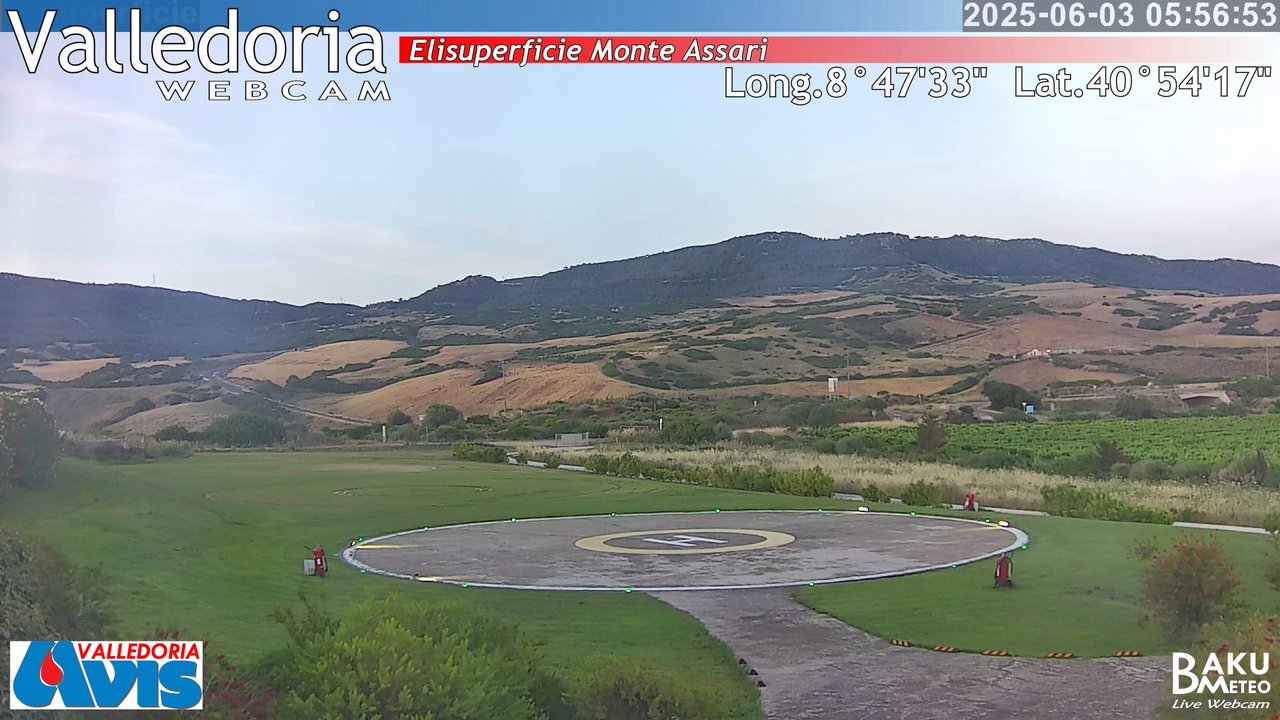 time-lapse frame, Valledoria webcam