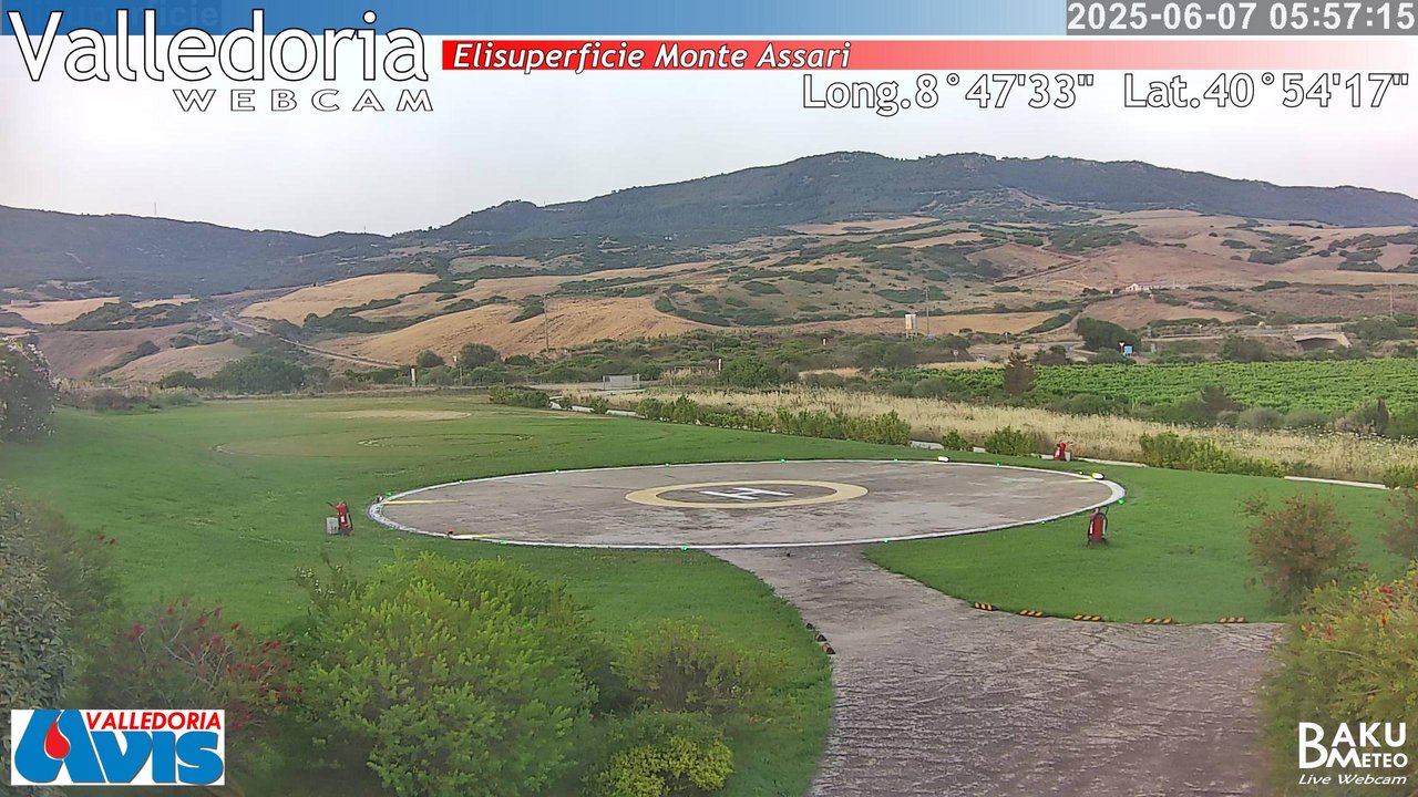 time-lapse frame, Valledoria webcam