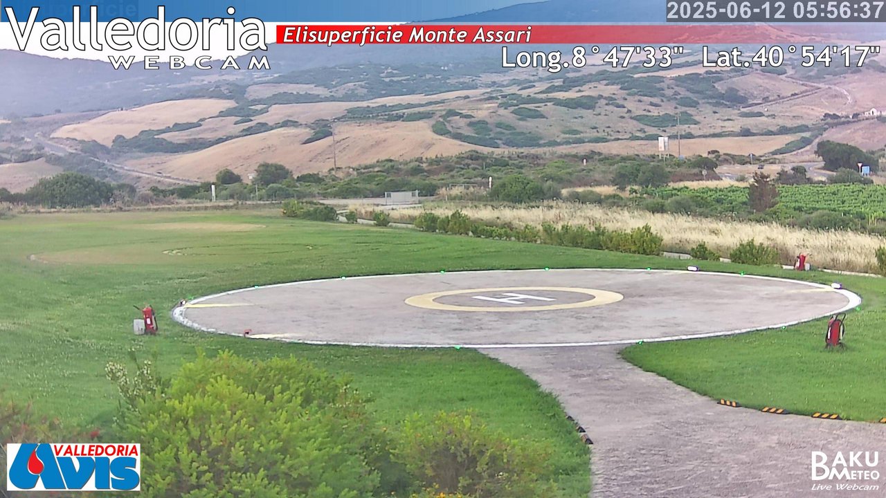 time-lapse frame, Valledoria webcam