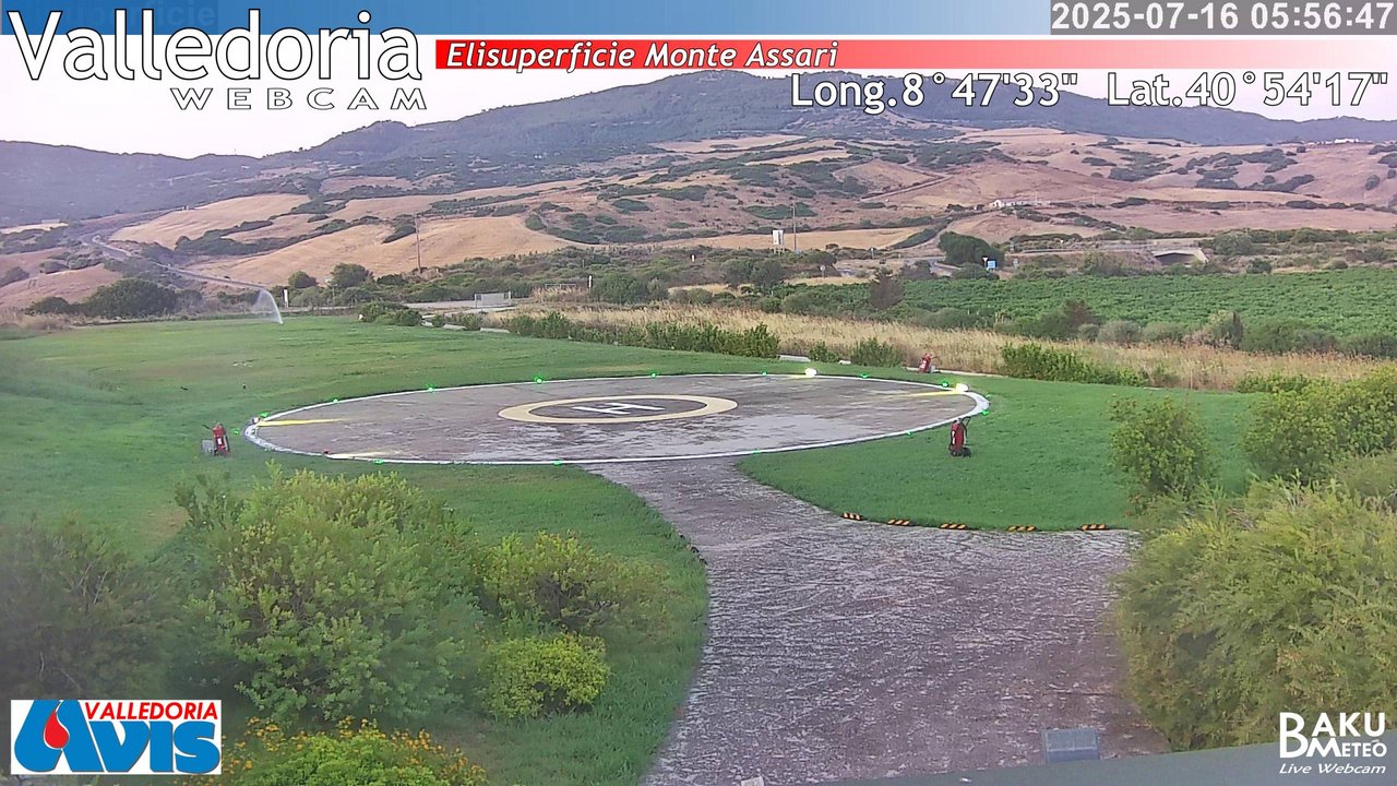 time-lapse frame, Valledoria webcam