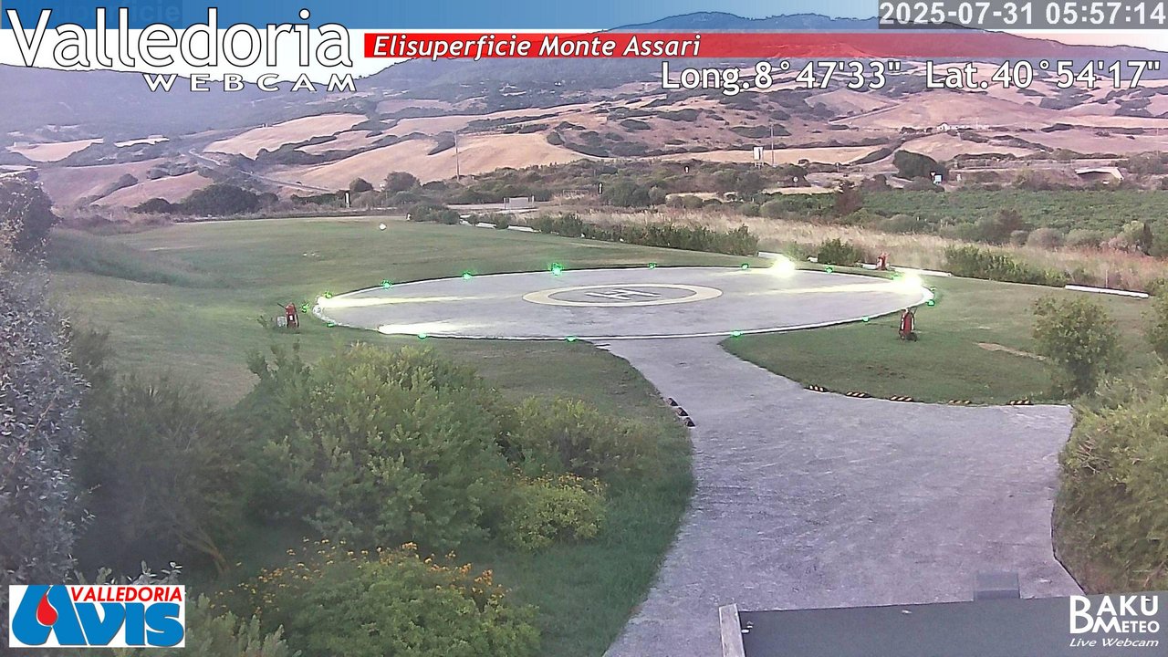time-lapse frame, Valledoria webcam