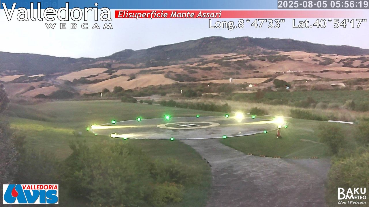 time-lapse frame, Valledoria webcam