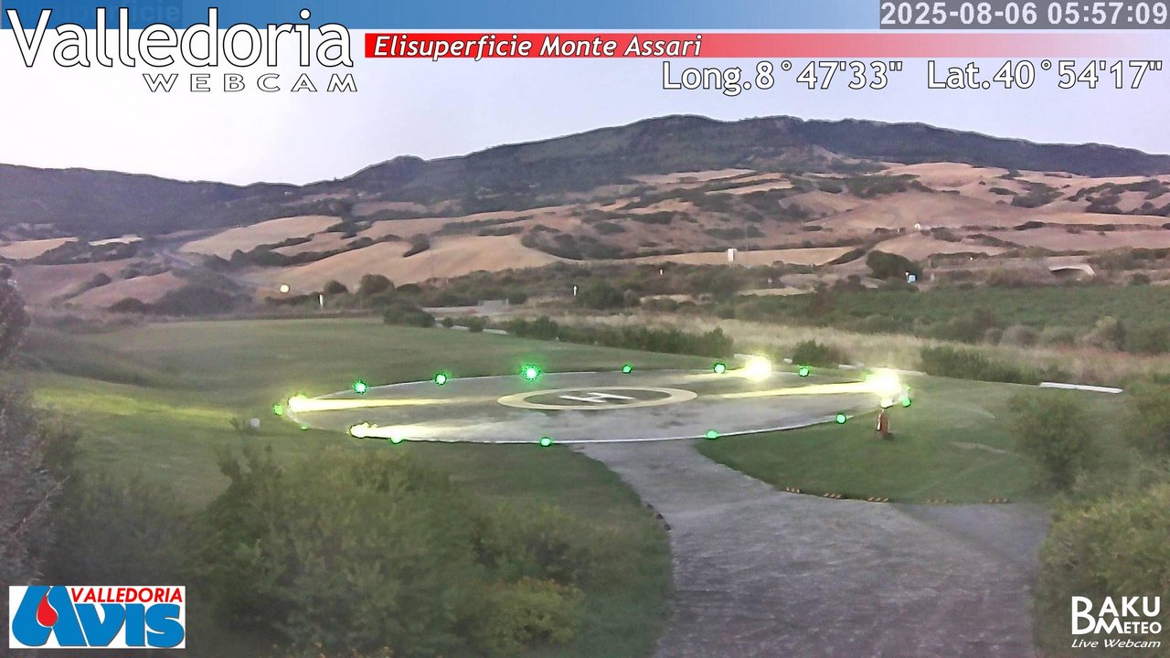 time-lapse frame, Valledoria webcam