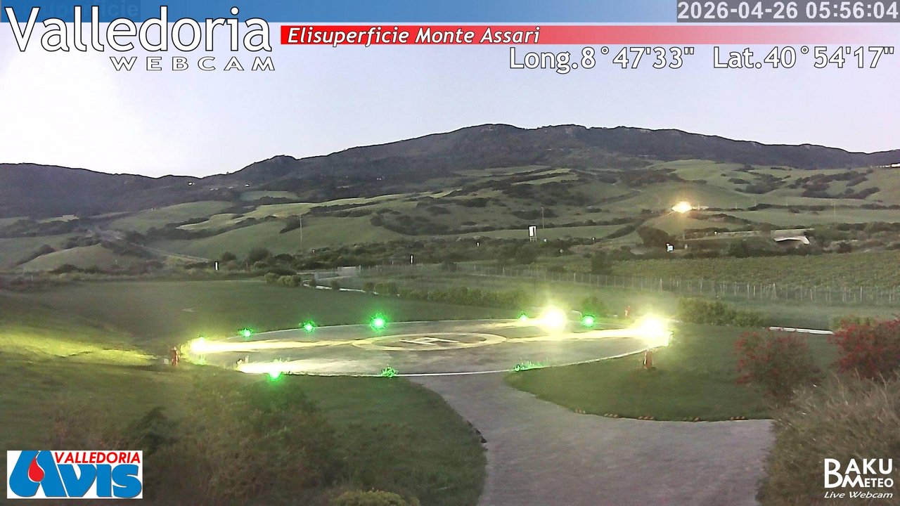 time-lapse frame, Valledoria webcam