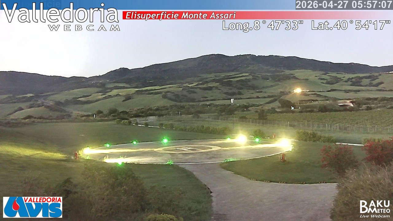 time-lapse frame, Valledoria webcam
